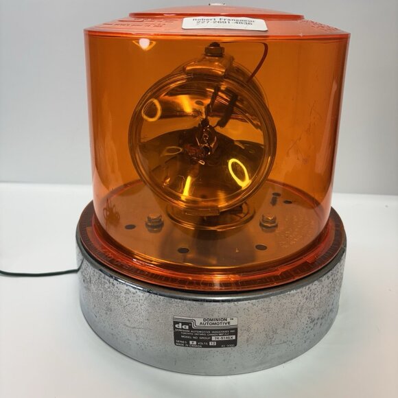 Dominion Automotive 74-5146X Teardrop Light Beacon KD Lamp Amber Emergency MiC - Picture 4 of 16